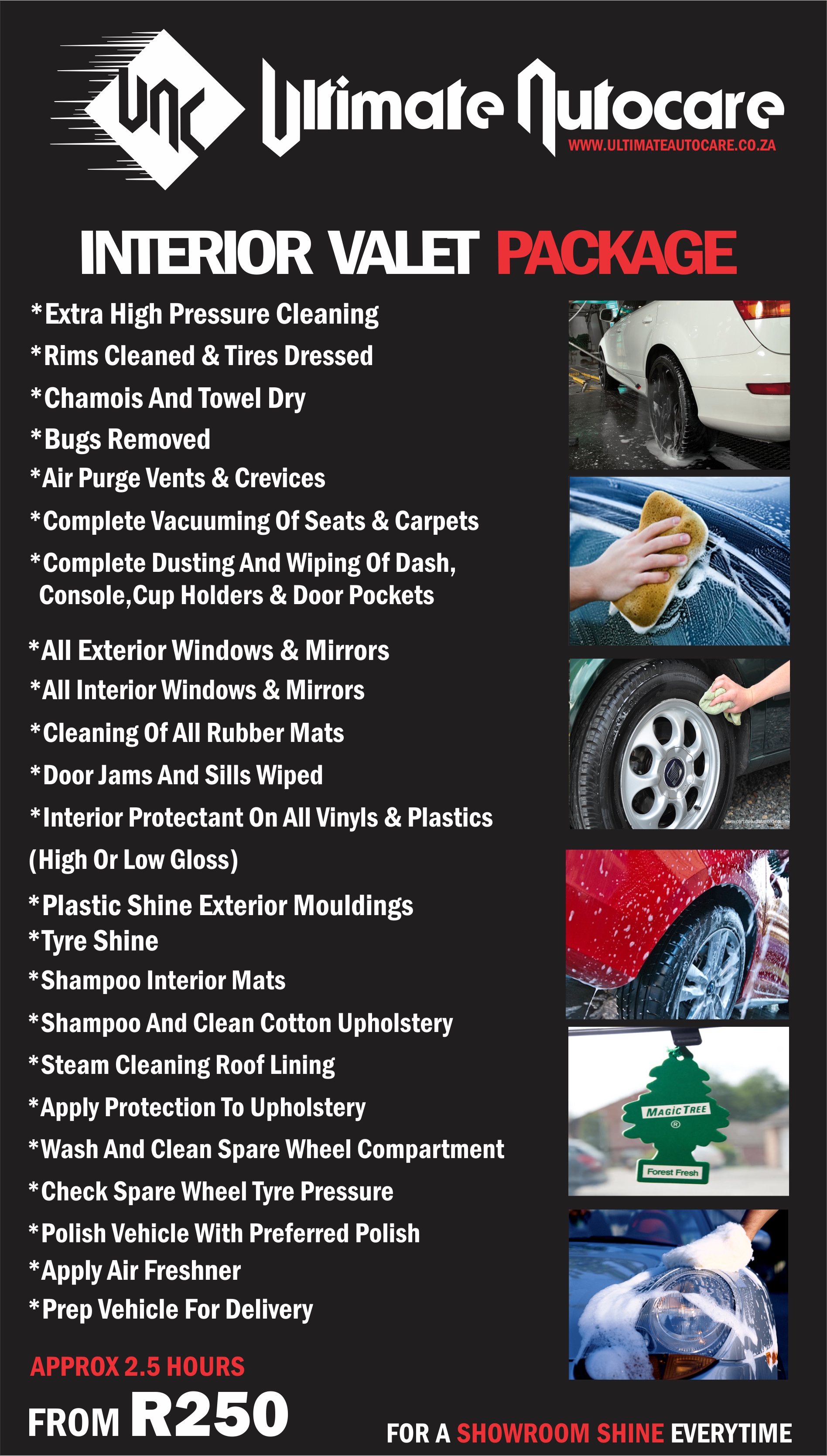 car wash price list south africa
